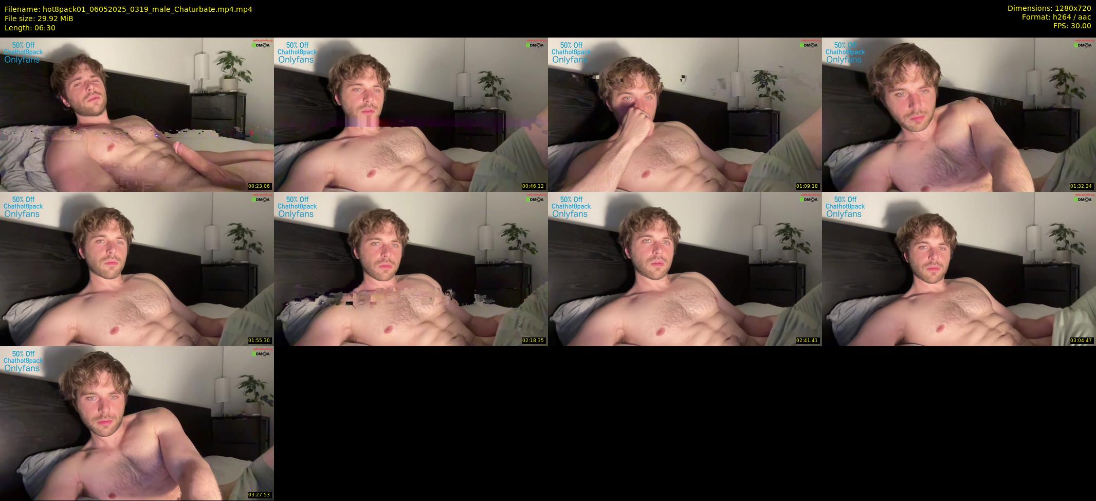 hot8pack01 — 7 minute Chaturbate male cam show recording, 720p, May 6, 2025