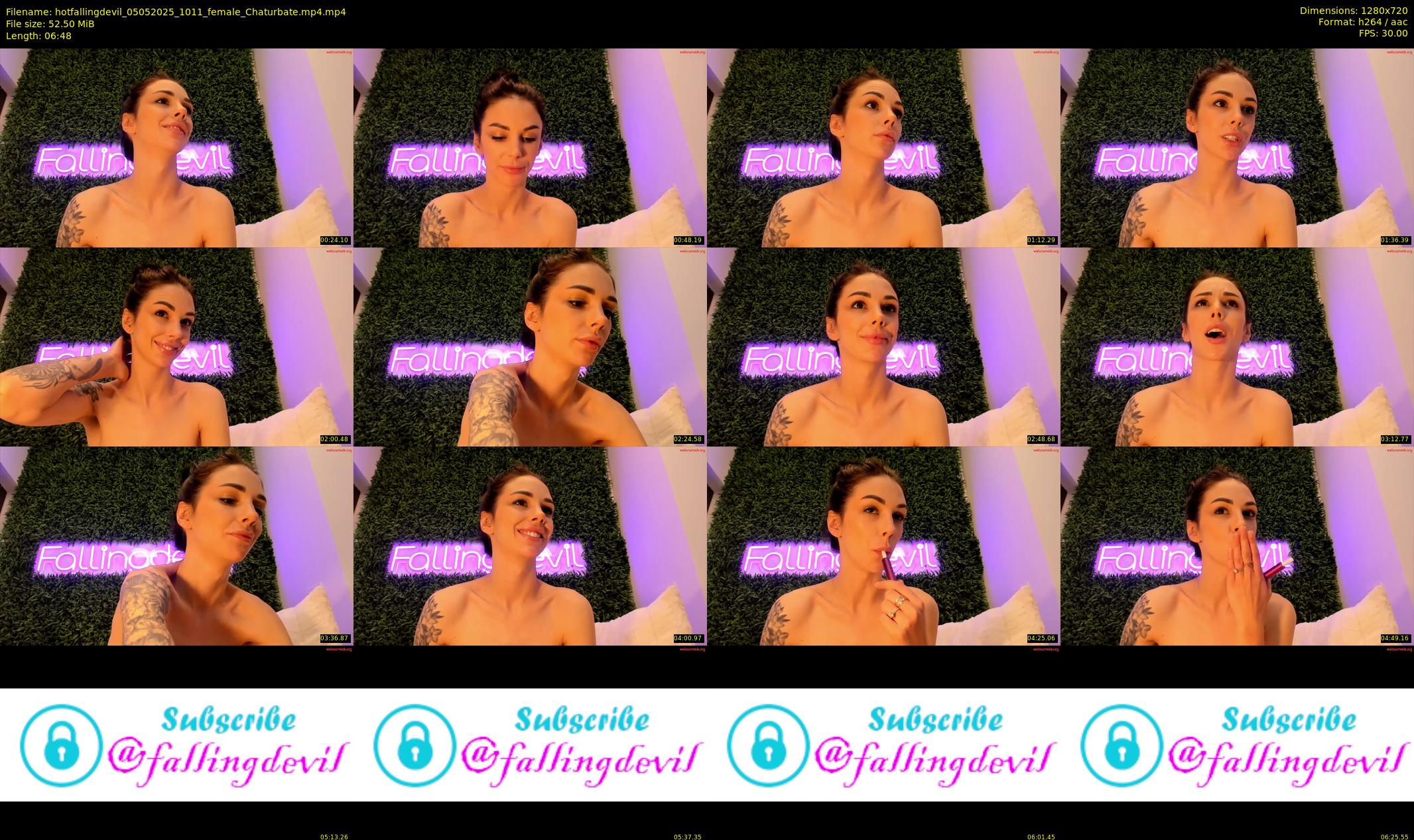 hotfallingdevil — 7 minute Chaturbate female cam show recording, 720p, May 5, 2025