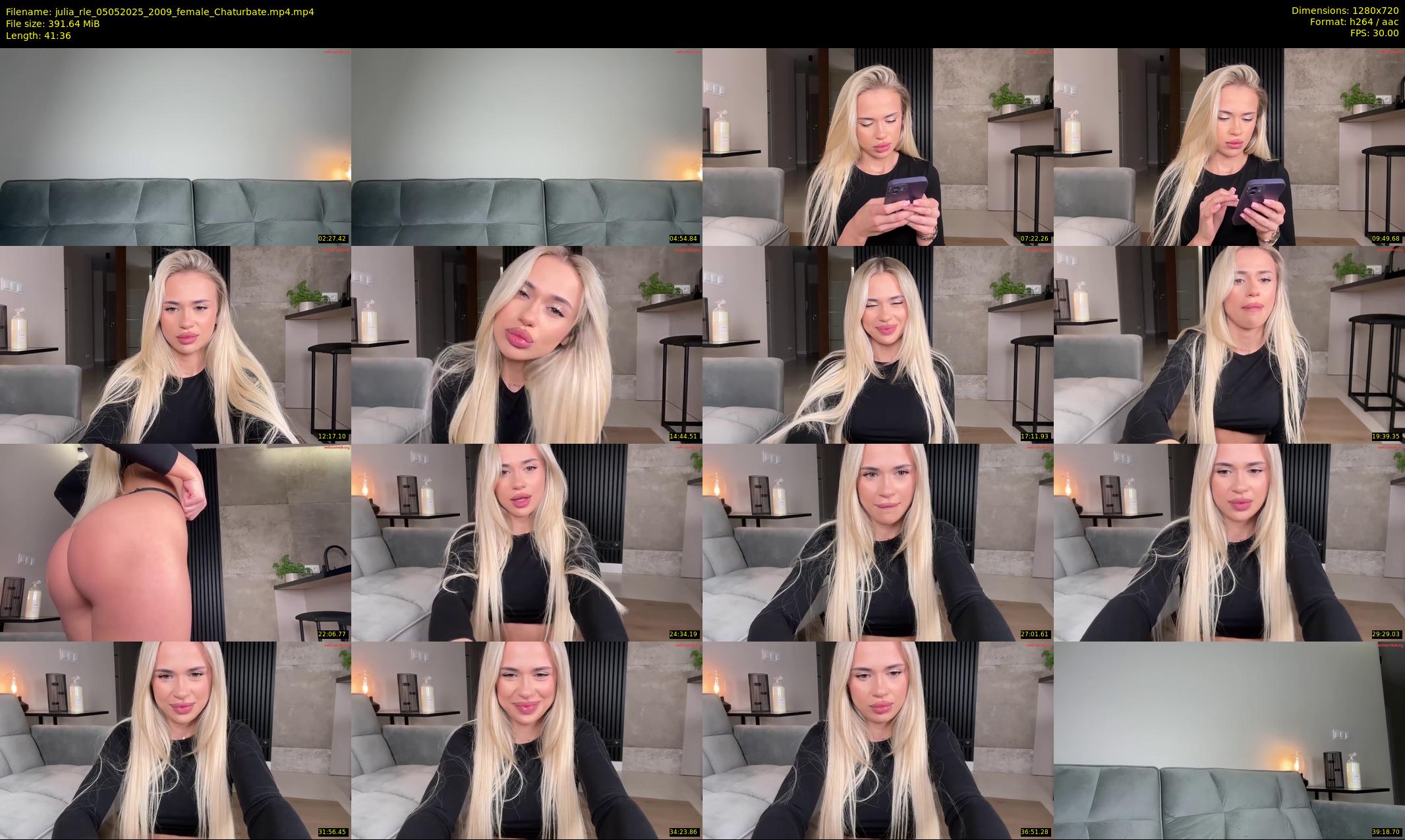 julia_rle — 42 minute Chaturbate female cam show recording, 720p, May 5, 2025