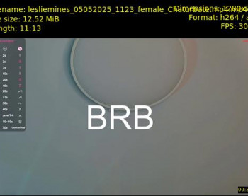 lesliemines — 12 minute Chaturbate female cam show recording, 720p, May 5, 2025