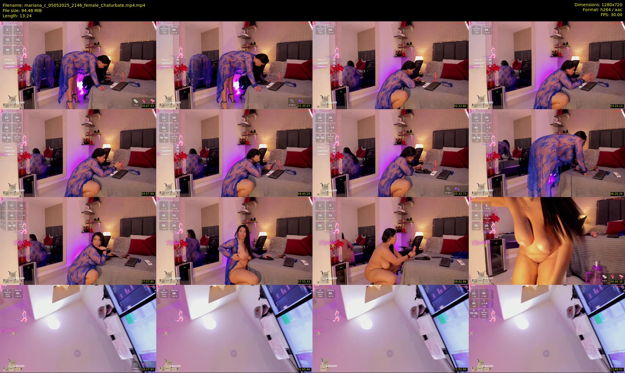 mariana_c — 14 minute Chaturbate female cam show recording, 720p, May 5, 2025