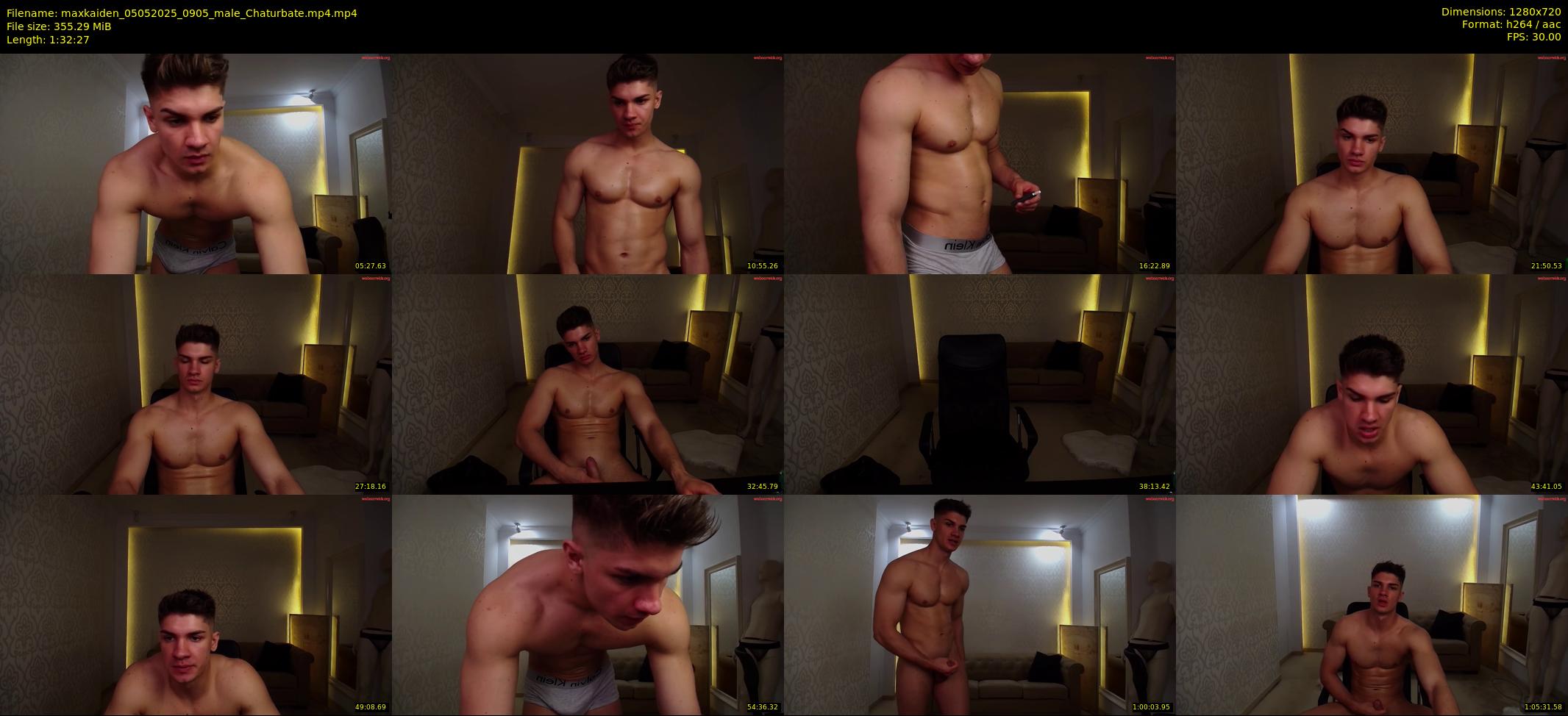 maxkaiden — 93 minute Chaturbate male cam show recording, 720p, May 5, 2025