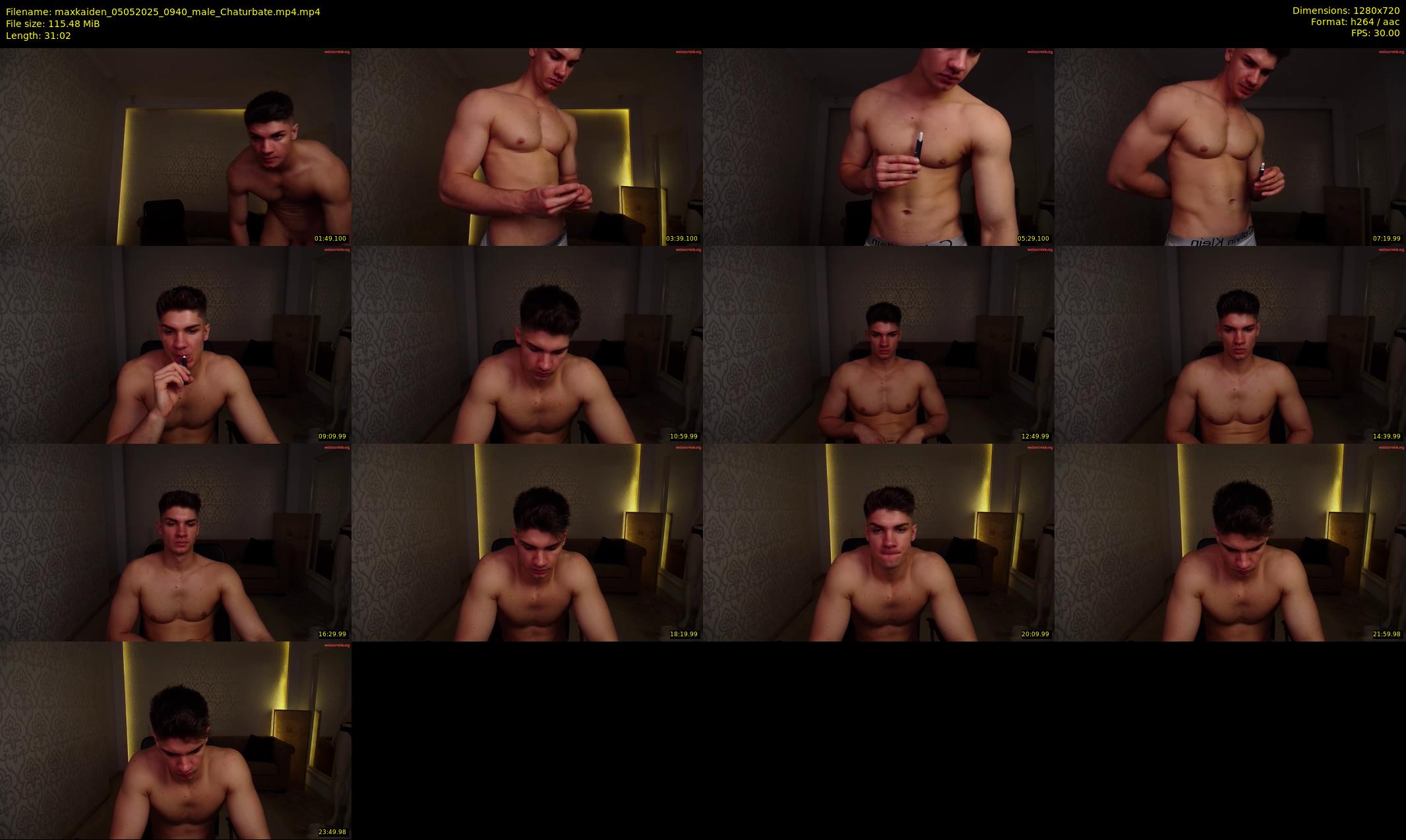 maxkaiden — 32 minute Chaturbate male cam show recording, 720p, May 5, 2025