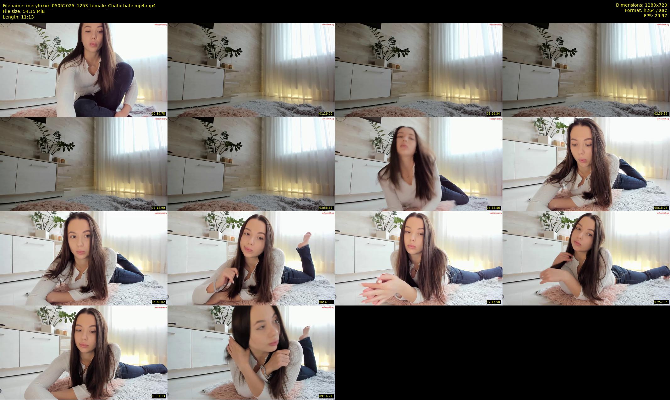 meryfoxxx — 12 minute Chaturbate female cam show recording, 720p, May 5, 2025