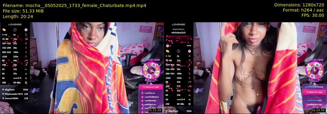 mocha_ — 21 minute Chaturbate female cam show recording, 720p, May 5, 2025