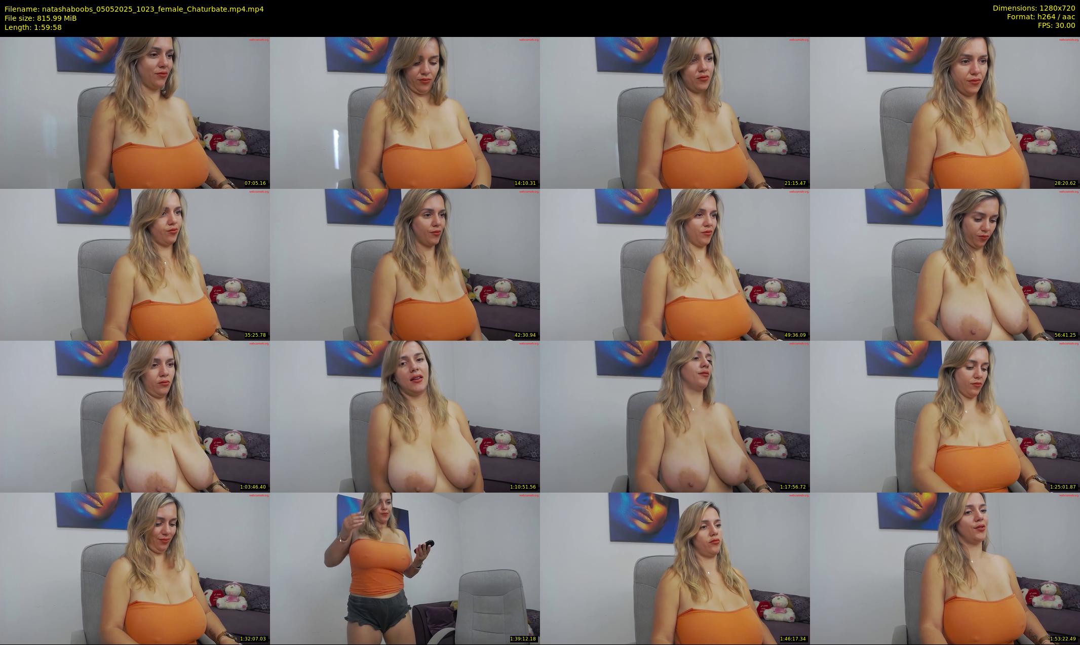 natashaboobs — 120 minute Chaturbate female cam show recording, 720p, May 5, 2025