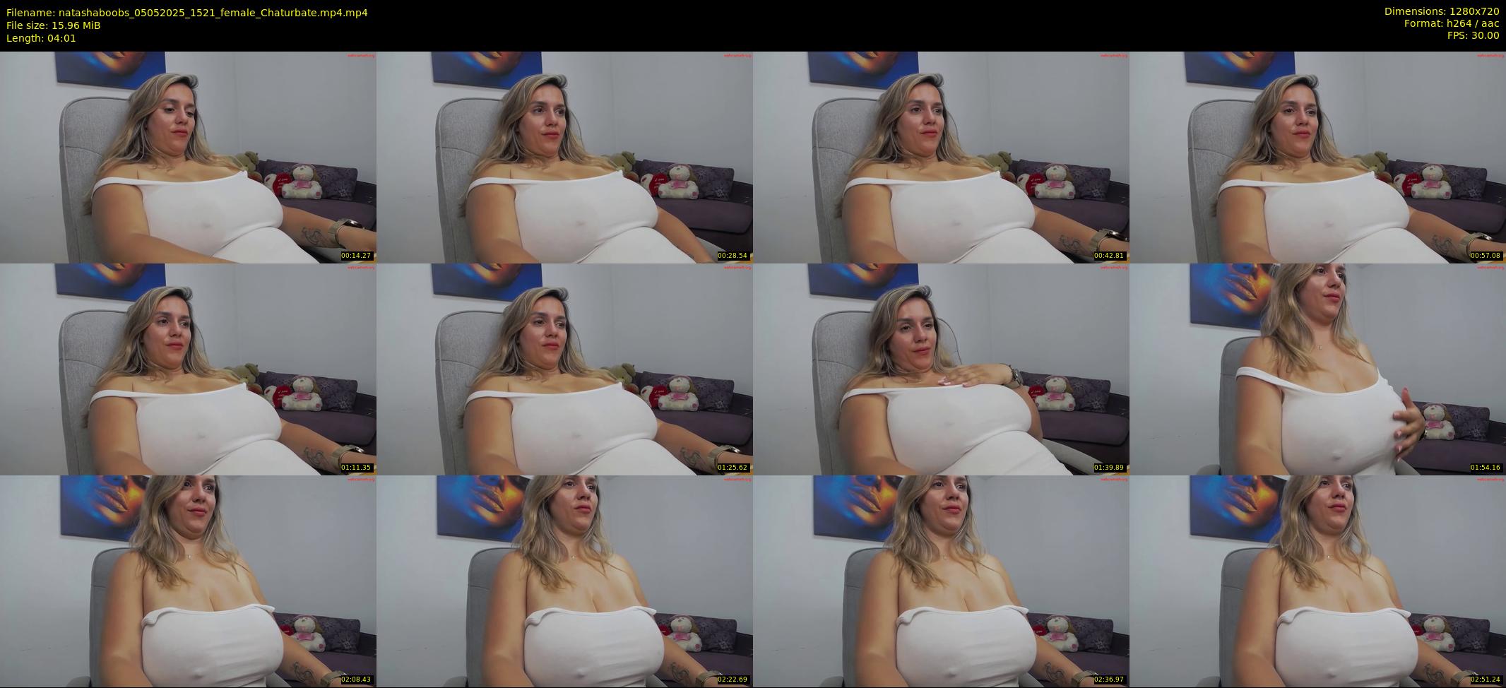 natashaboobs — 5 minute Chaturbate female cam show recording, 720p, May 5, 2025