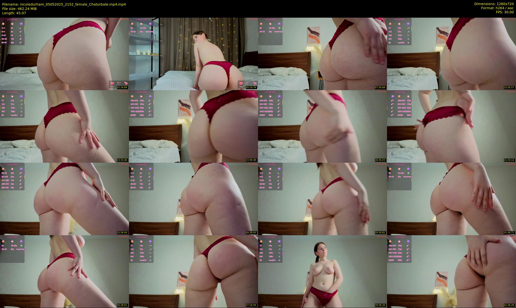 nicoledurham — 46 minute Chaturbate female cam show recording, 720p, May 5, 2025