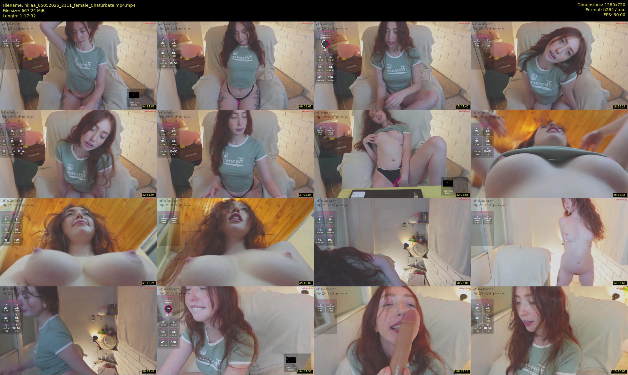 niilaa — 78 minute Chaturbate female cam show recording, 720p, May 5, 2025
