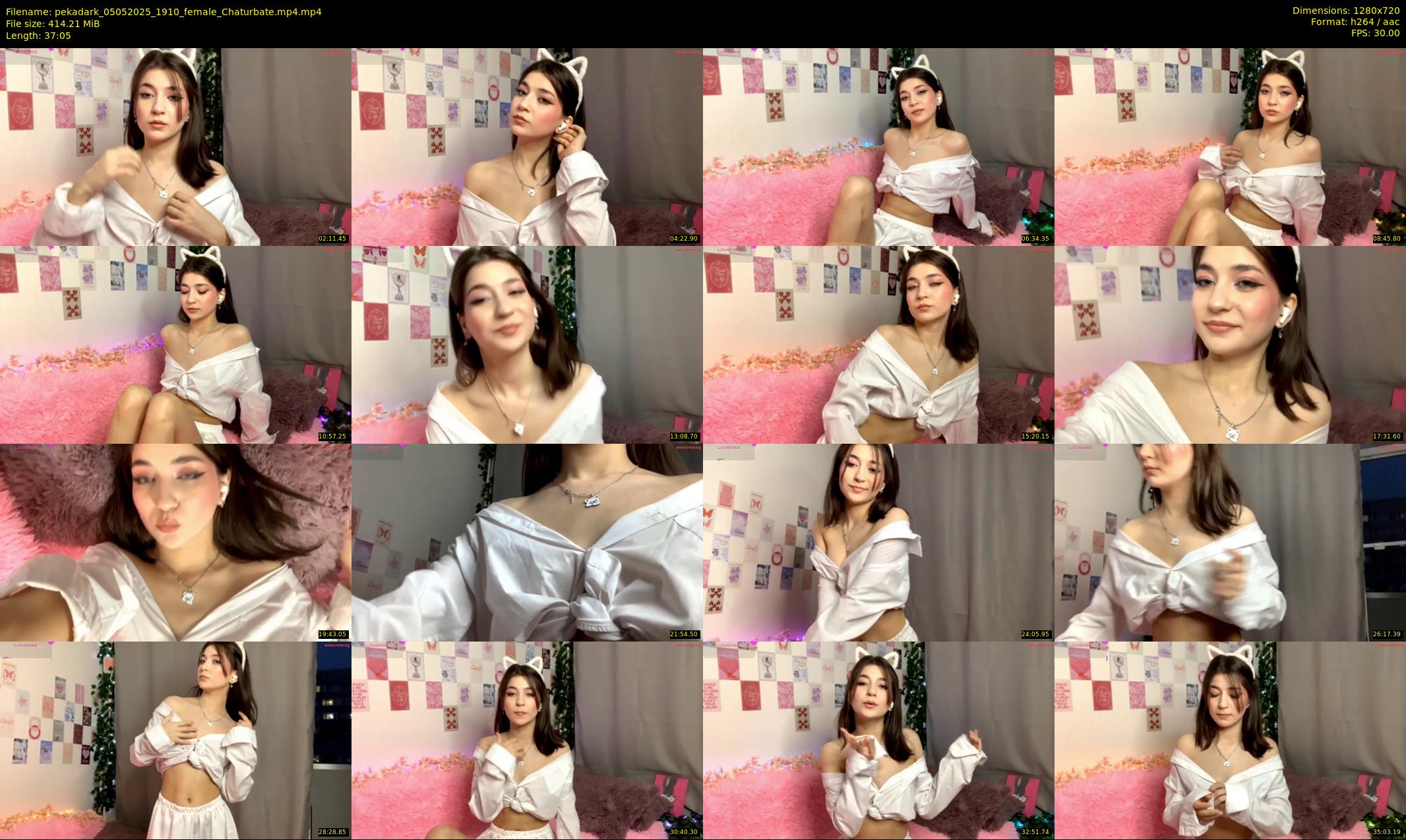 pekadark — 38 minute Chaturbate female cam show recording, 720p, May 5, 2025