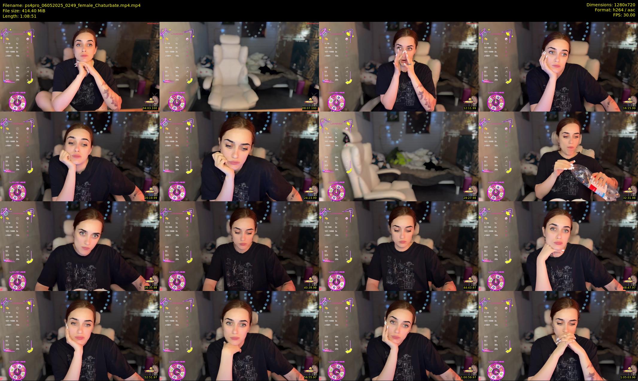 ps4pro — 69 minute Chaturbate female cam show recording, 720p, May 6, 2025