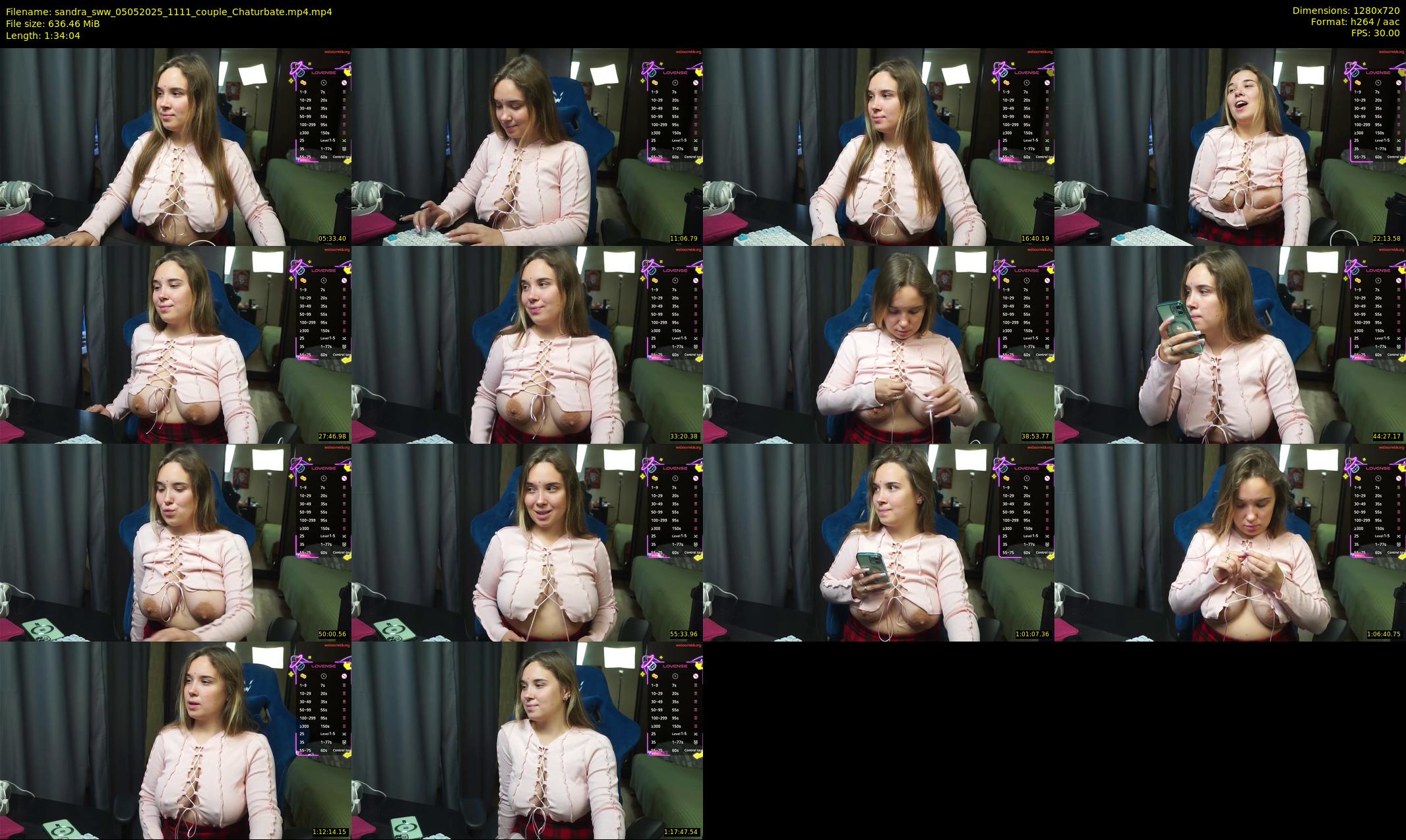 sandra_sww — 95 minute Chaturbate couple cam show recording, 720p, May 5, 2025
