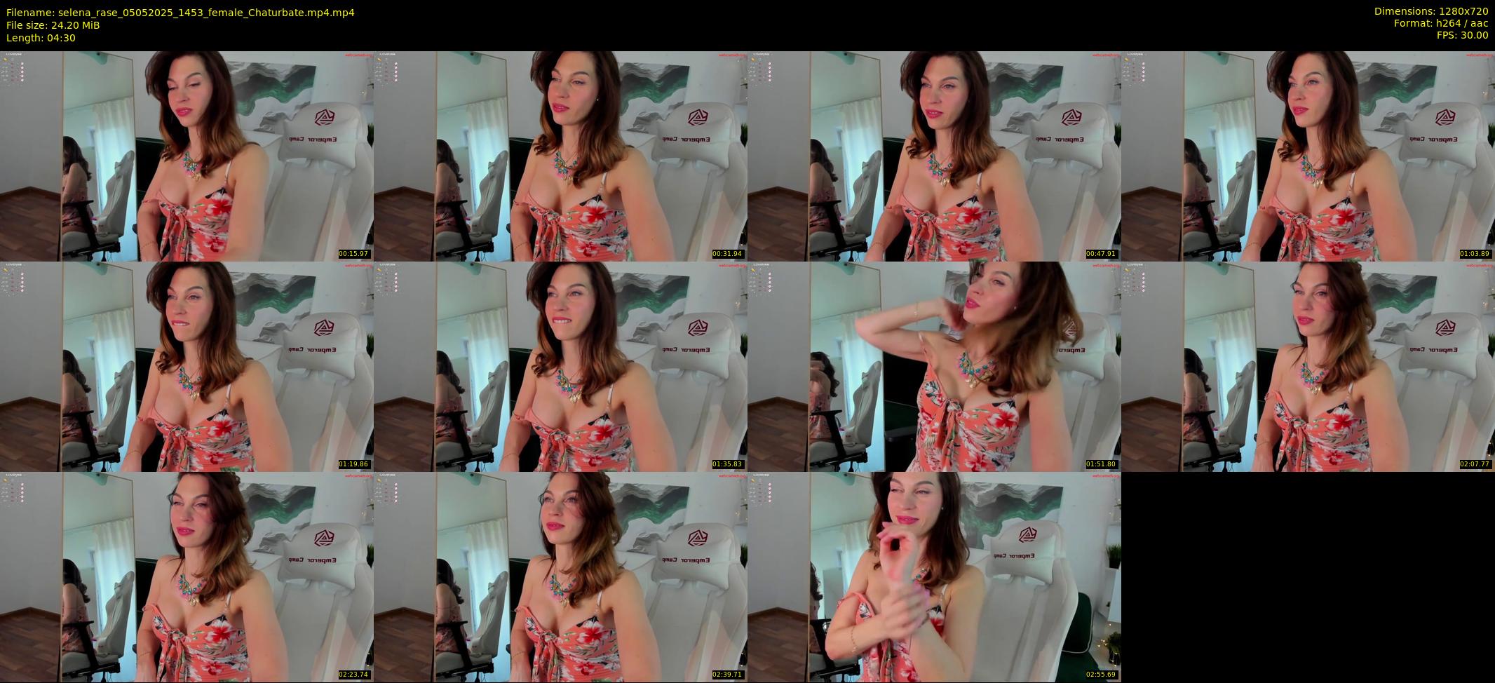 selena_rase — 5 minute Chaturbate female cam show recording, 720p, May 5, 2025