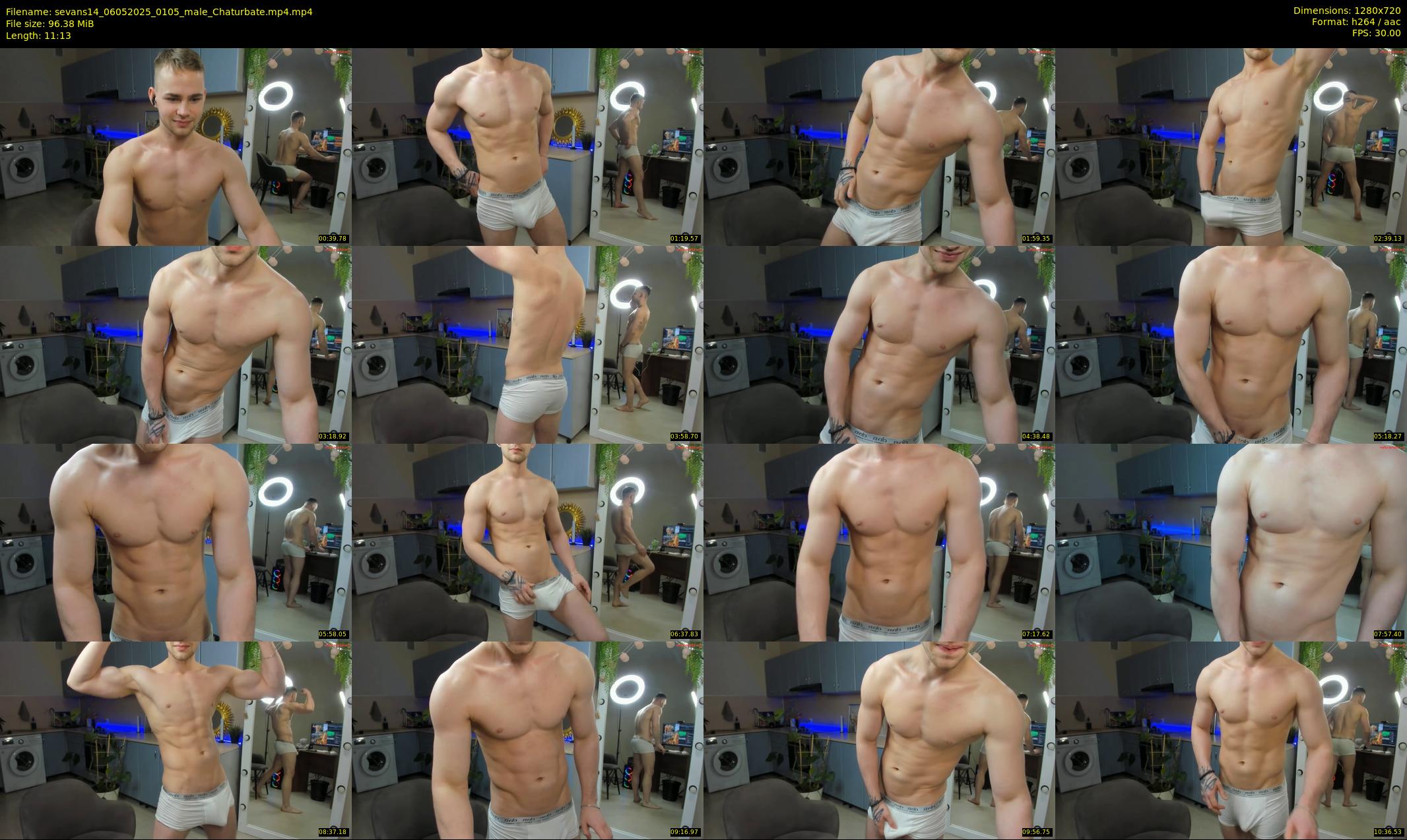 sevans14 — 12 minute Chaturbate male cam show recording, 720p, May 6, 2025