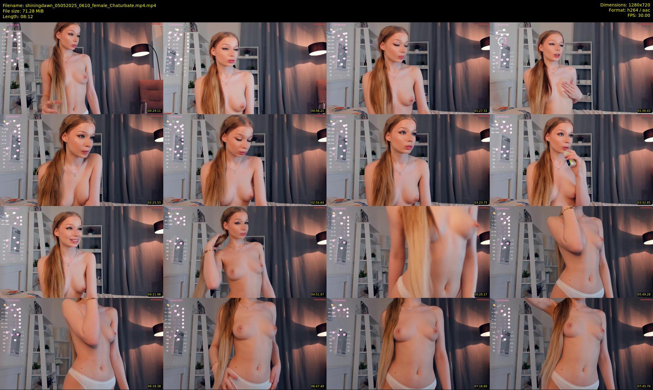 shiningdawn — 9 minute Chaturbate female cam show recording, 720p, May 5, 2025