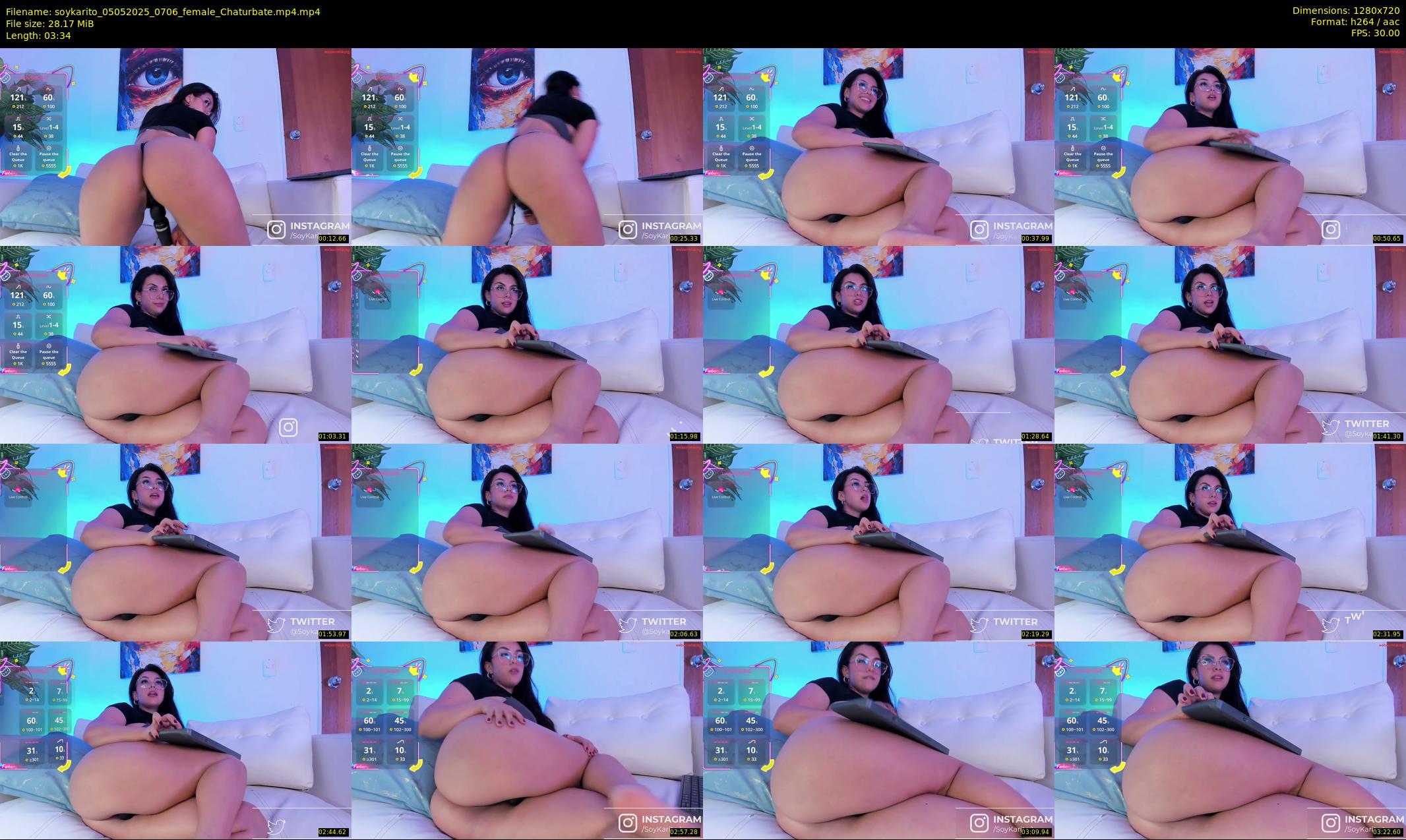 soykarito — 4 minute Chaturbate female cam show recording, 720p, May 5, 2025