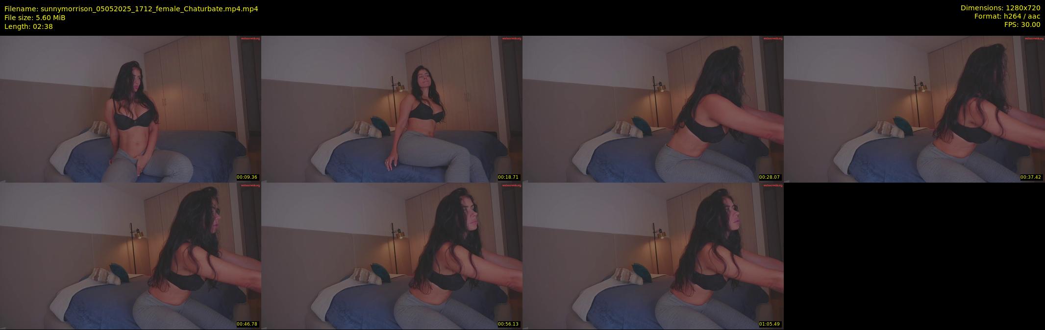 sunnymorrison — 3 minute Chaturbate female cam show recording, 720p, May 5, 2025