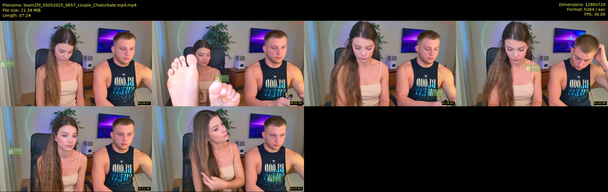 team2fit — 8 minute Chaturbate couple cam show recording, 720p, May 5, 2025