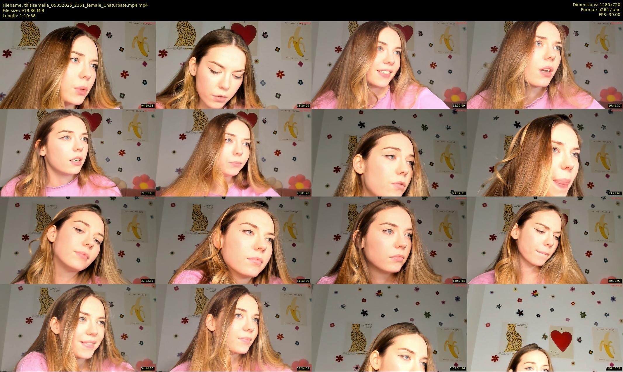 thisisamelia — 71 minute Chaturbate female cam show recording, 720p, May 5, 2025