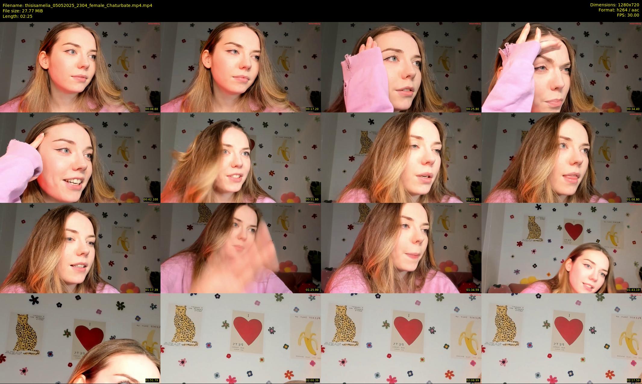 thisisamelia — 3 minute Chaturbate female cam show recording, 720p, May 5, 2025