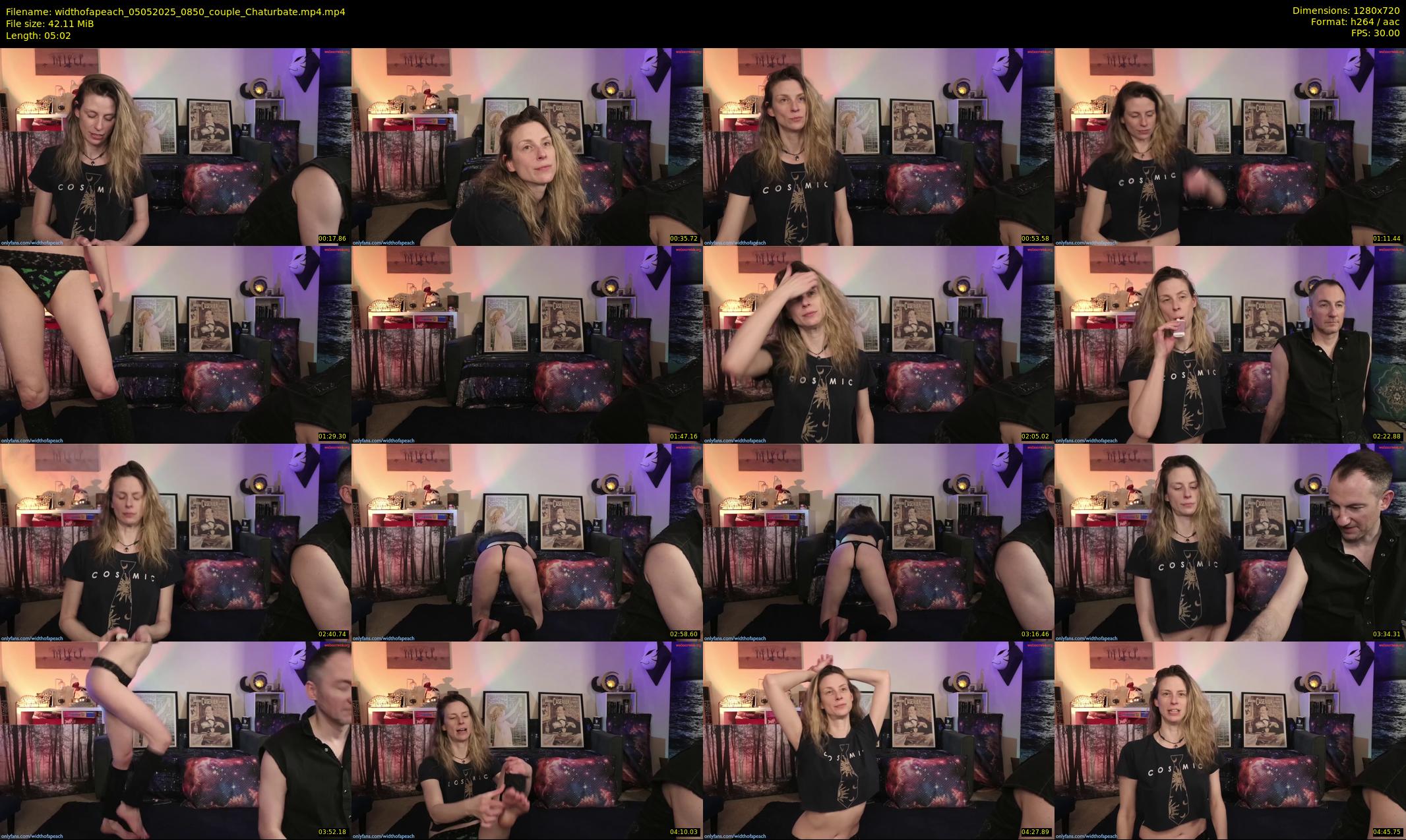 widthofapeach — 6 minute Chaturbate couple cam show recording, 720p, May 5, 2025