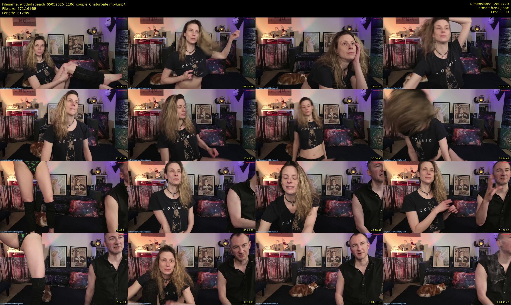 widthofapeach — 73 minute Chaturbate couple cam show recording, 720p, May 5, 2025