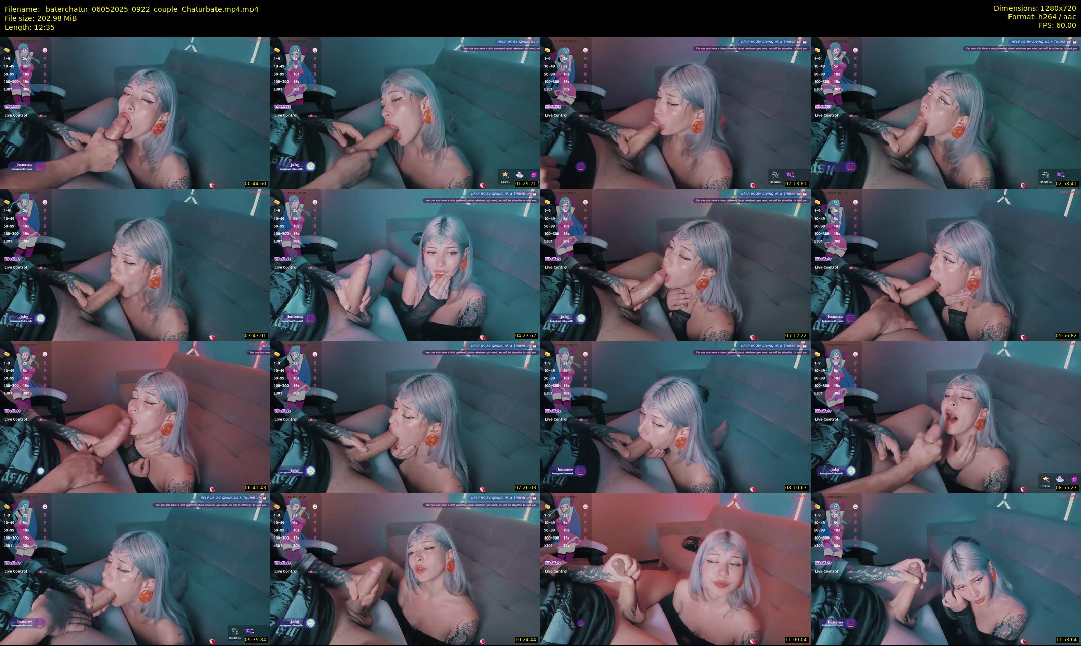 _baterchatur — 13 minute Chaturbate couple cam show recording, 720p, May 6, 2025