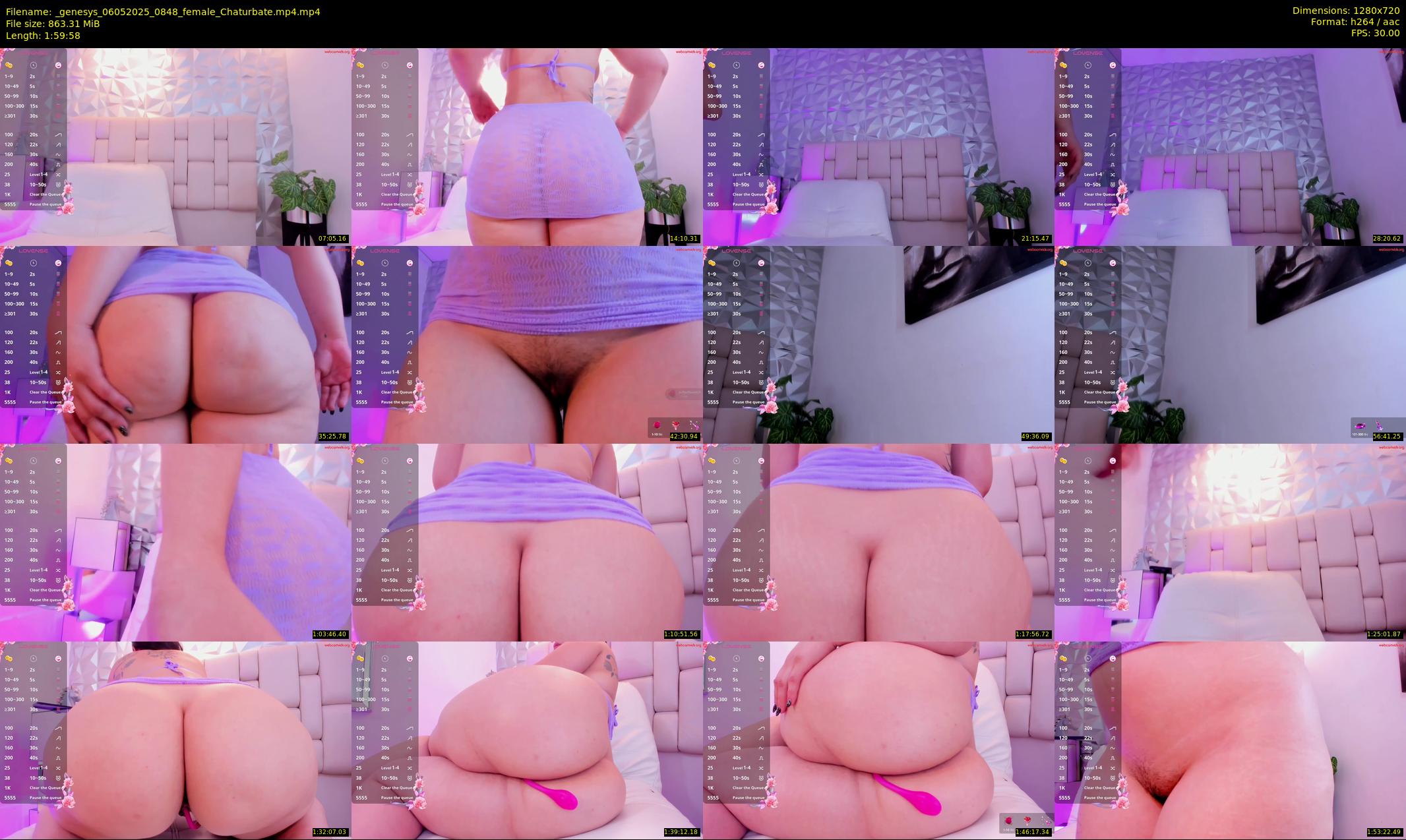 _genesys — 120 minute Chaturbate female cam show recording, 720p, May 6, 2025