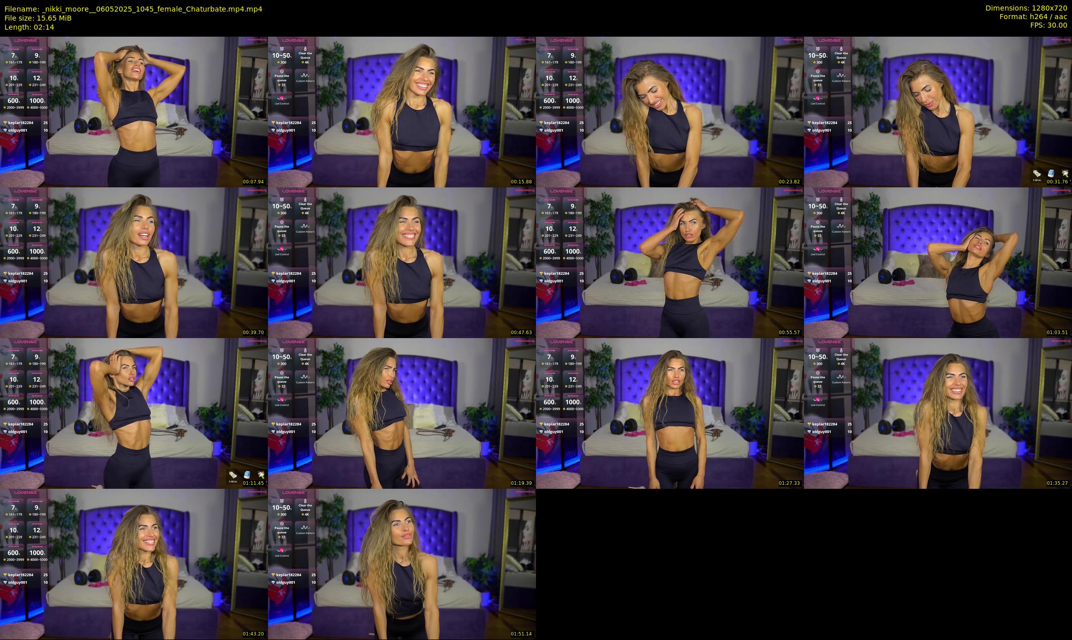_nikki_moore_ — 3 minute Chaturbate female cam show recording, 720p, May 6, 2025