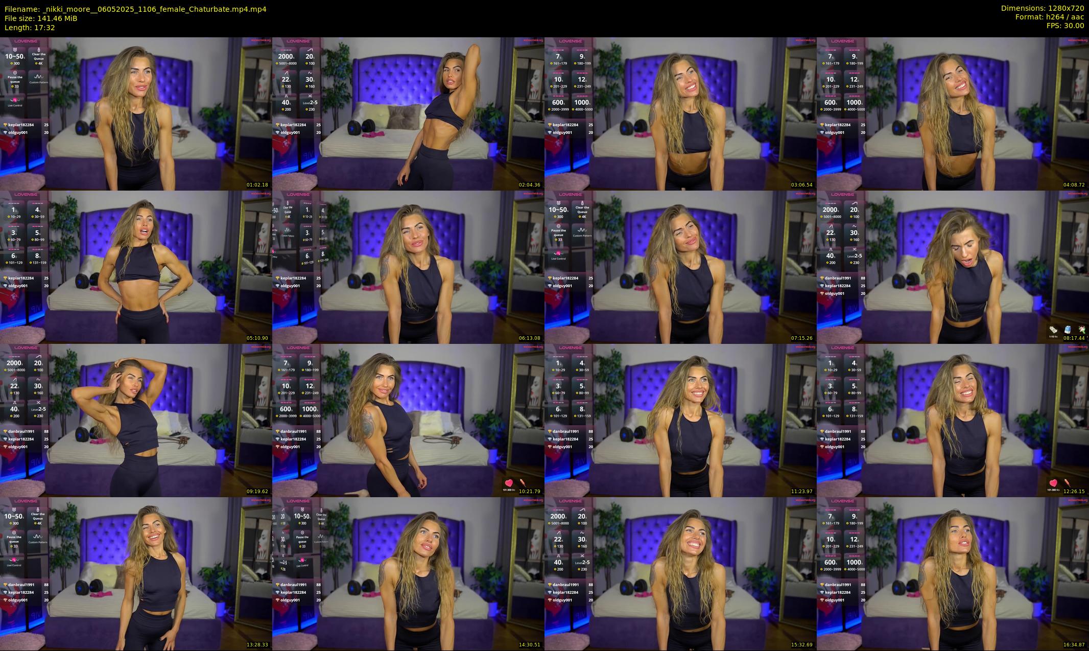 _nikki_moore_ — 18 minute Chaturbate female cam show recording, 720p, May 6, 2025