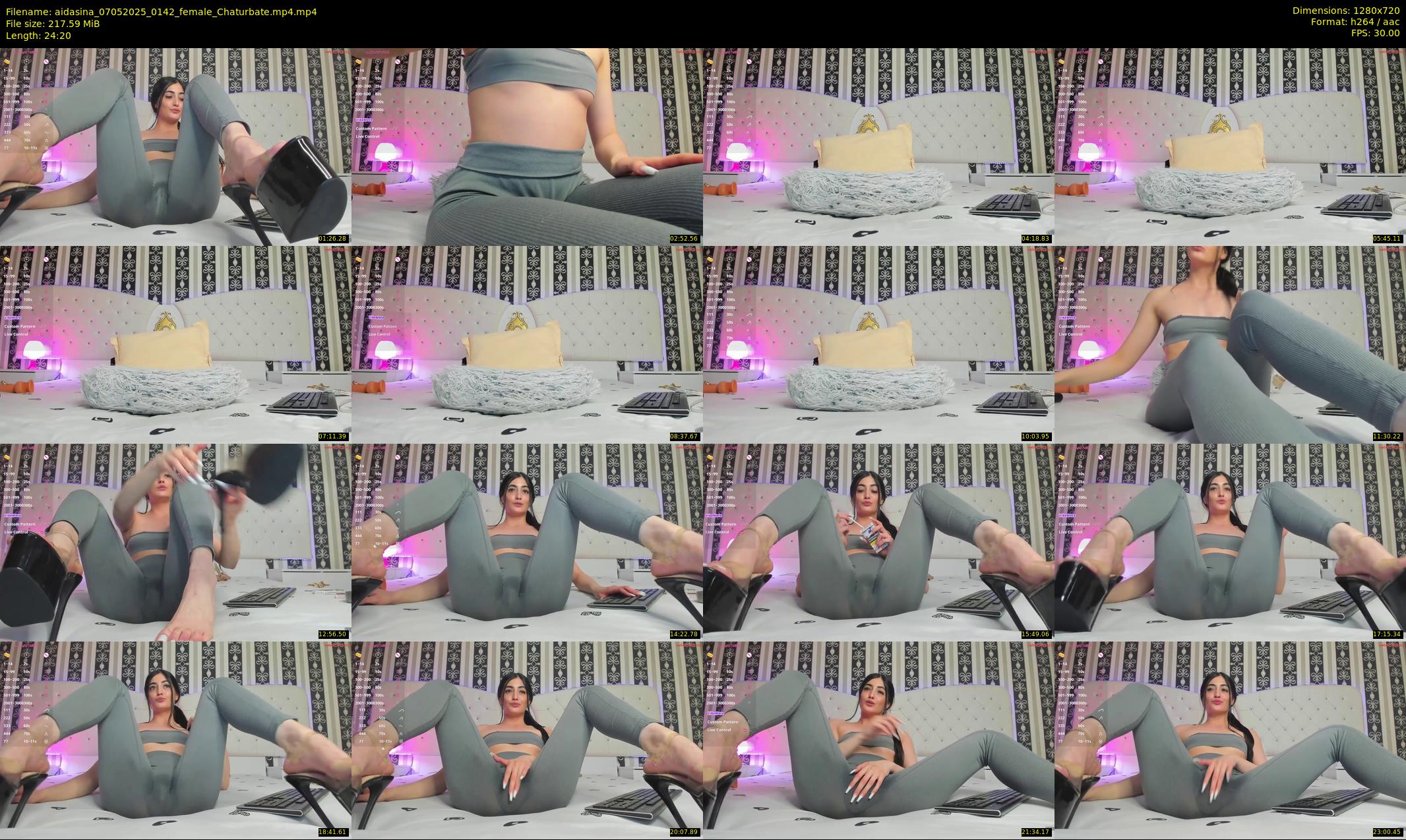 aidasina — 25 minute Chaturbate female cam show recording, 720p, May 7, 2025