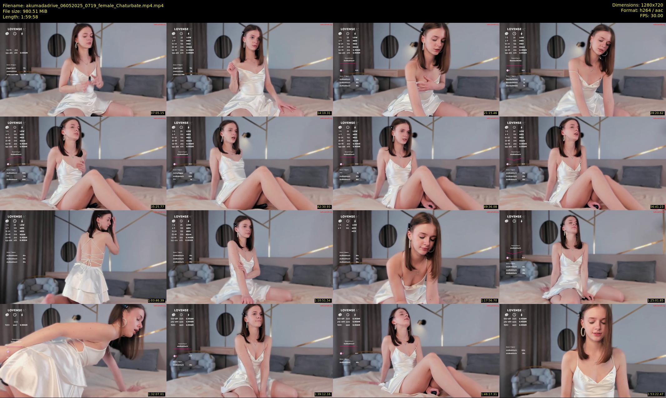 akumadadrive — 120 minute Chaturbate female cam show recording, 720p, May 6, 2025