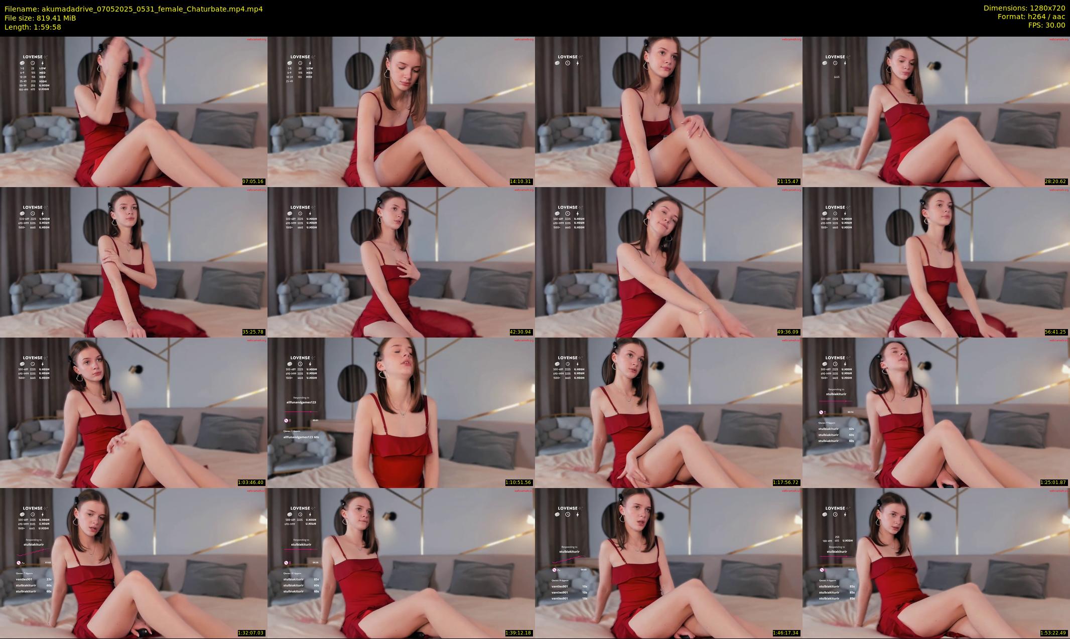 akumadadrive — 120 minute Chaturbate female cam show recording, 720p, May 7, 2025