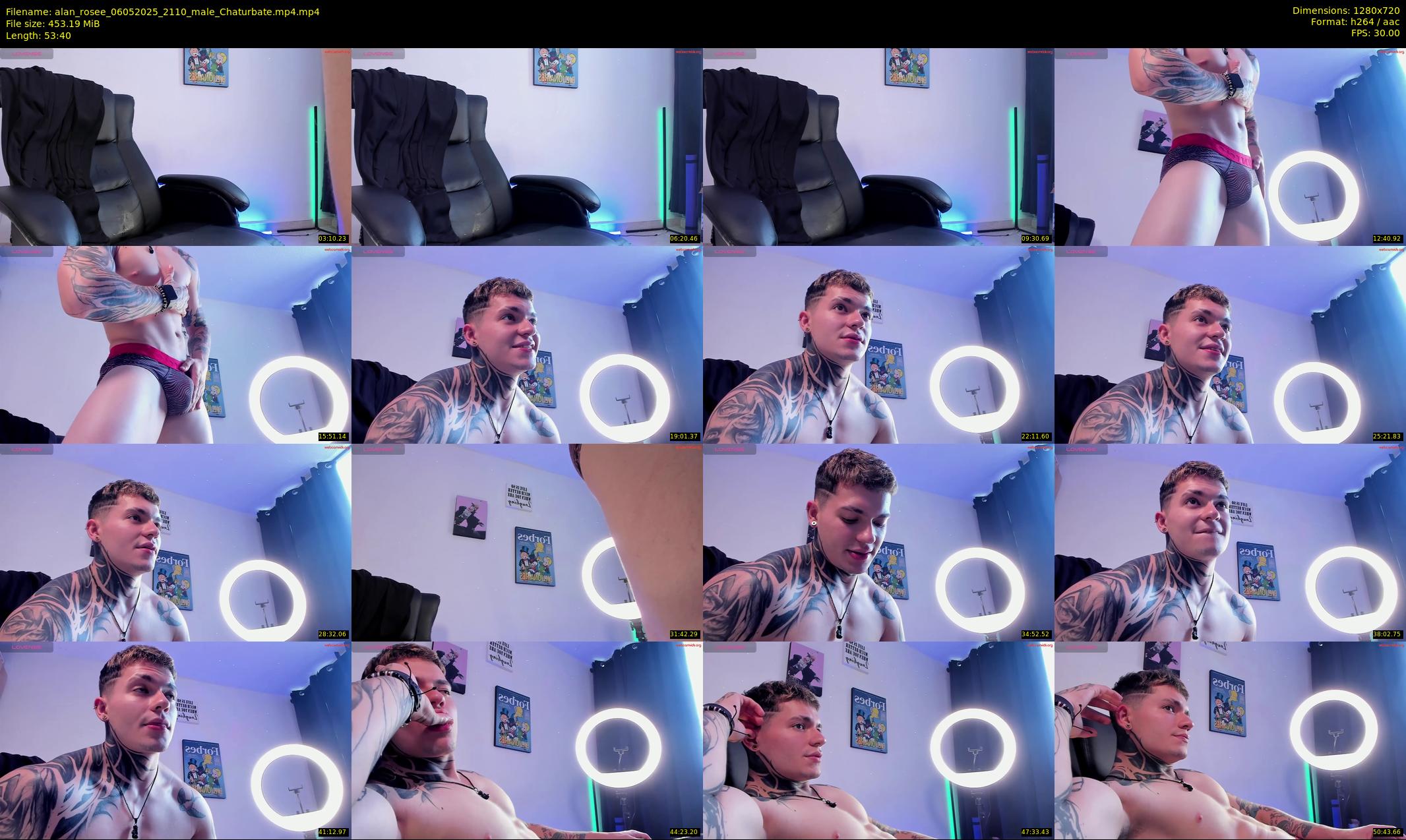 alan_rosee — 54 minute Chaturbate male cam show recording, 720p, May 6, 2025
