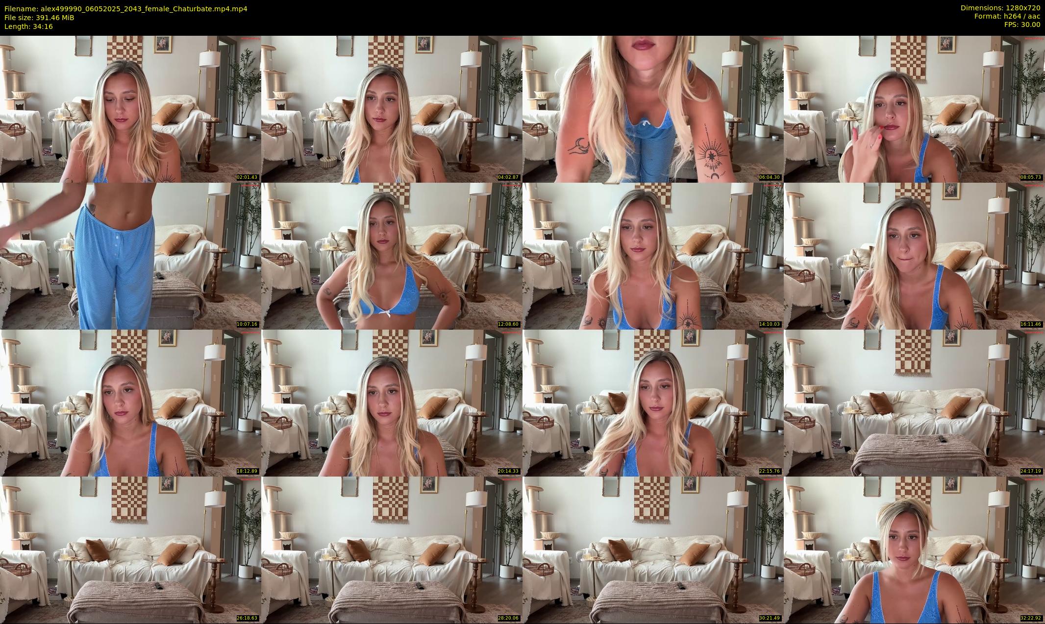 alex499990 — 35 minute Chaturbate female cam show recording, 720p, May 6, 2025