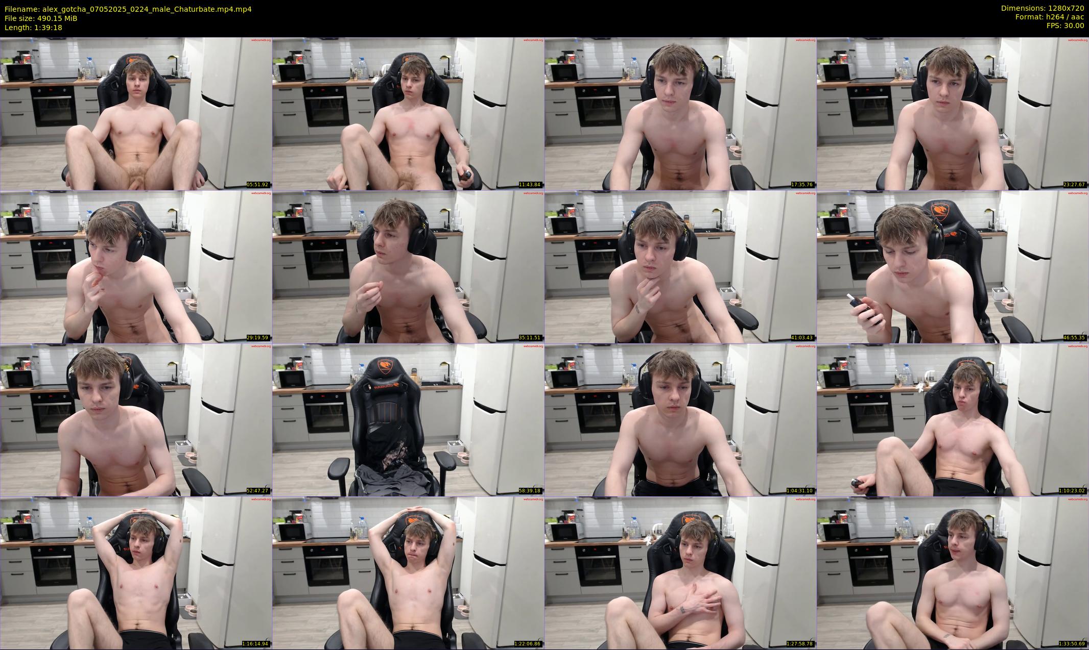 alex_gotcha — 100 minute Chaturbate male cam show recording, 720p, May 7, 2025