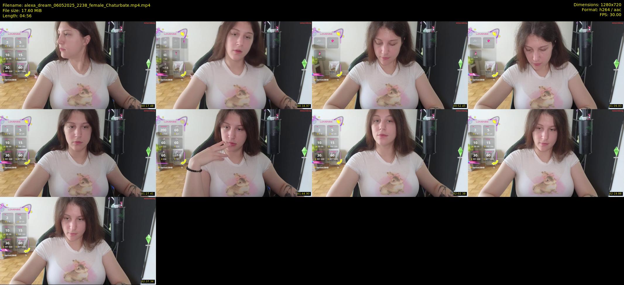 alexa_dream — 5 minute Chaturbate female cam show recording, 720p, May 6, 2025