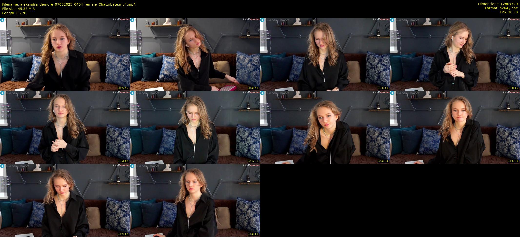 alexandra_demore — 7 minute Chaturbate female cam show recording, 720p, May 7, 2025