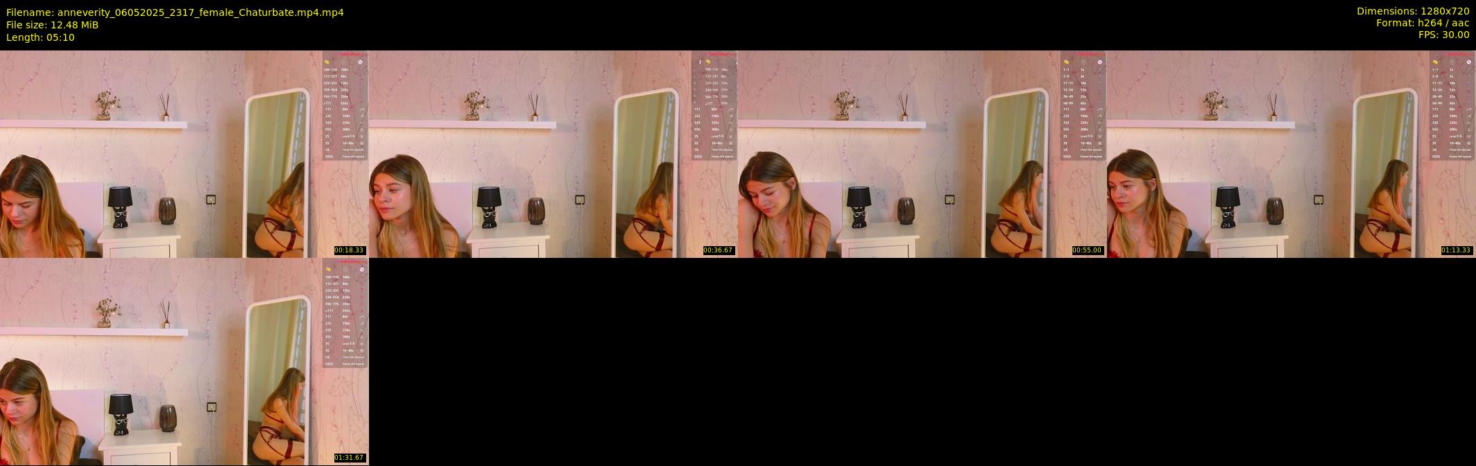 anneverity — 6 minute Chaturbate female cam show recording, 720p, May 6, 2025