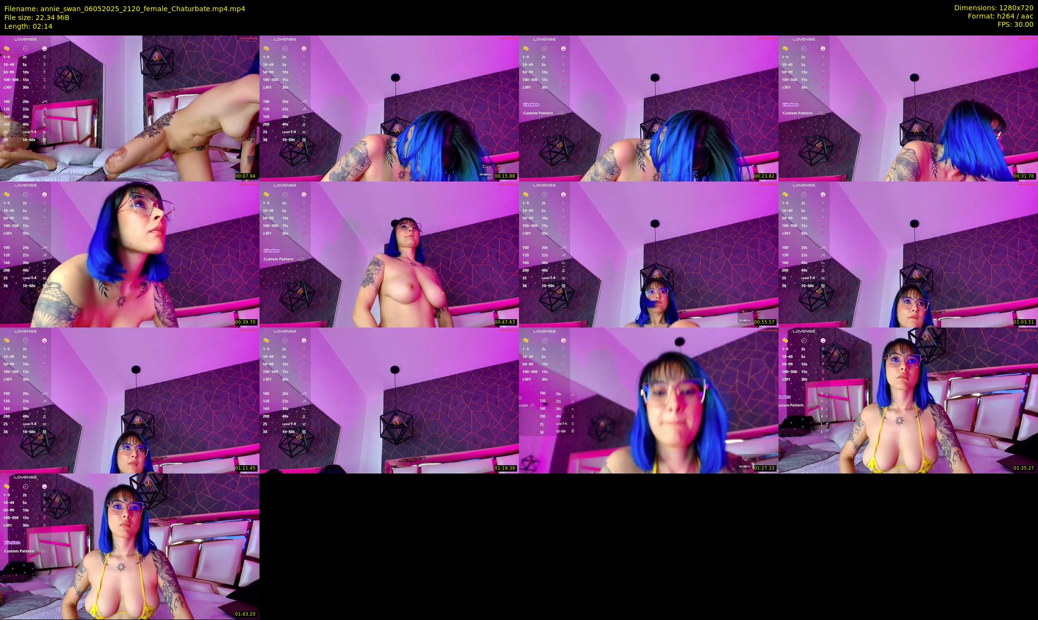 annie_swan — 3 minute Chaturbate female cam show recording, 720p, May 6, 2025
