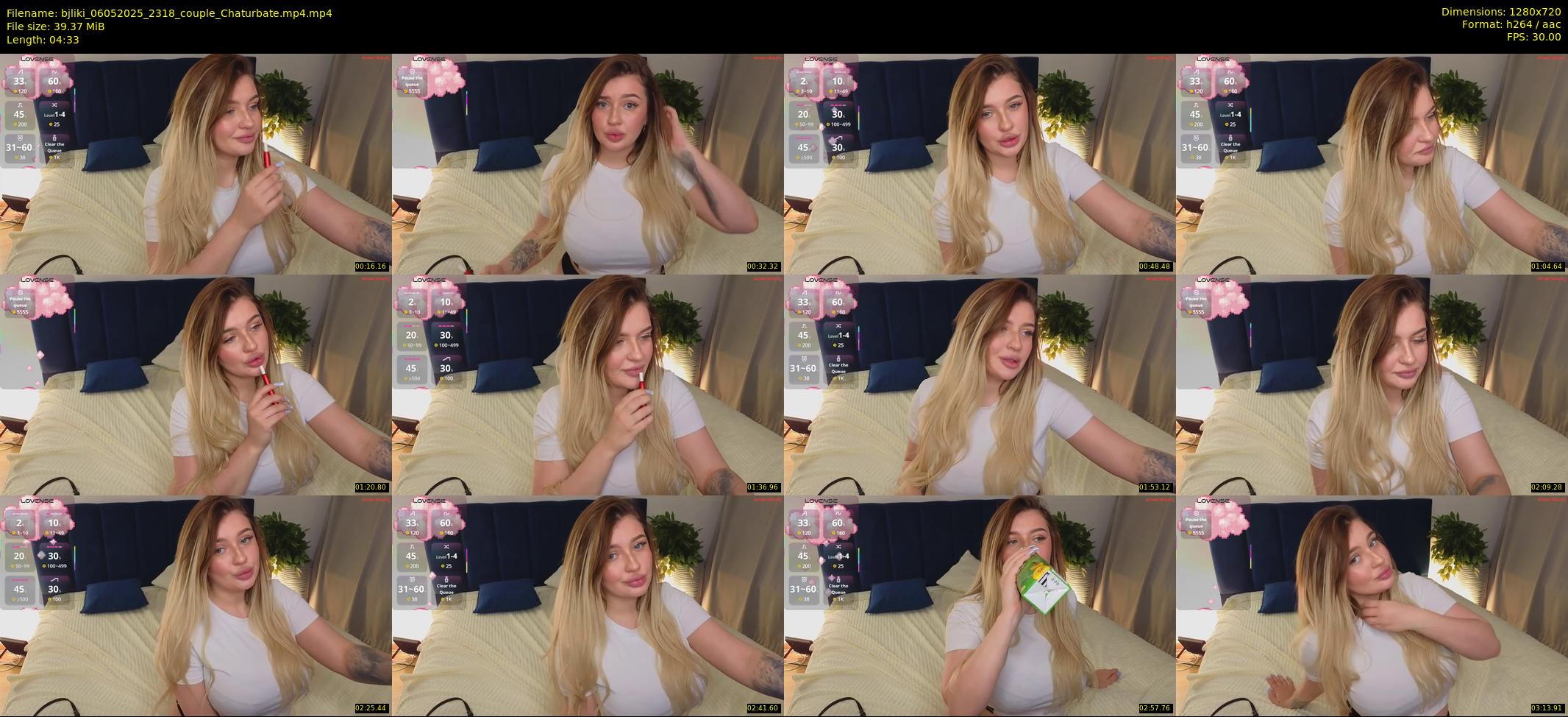 bjliki — 5 minute Chaturbate couple cam show recording, 720p, May 6, 2025