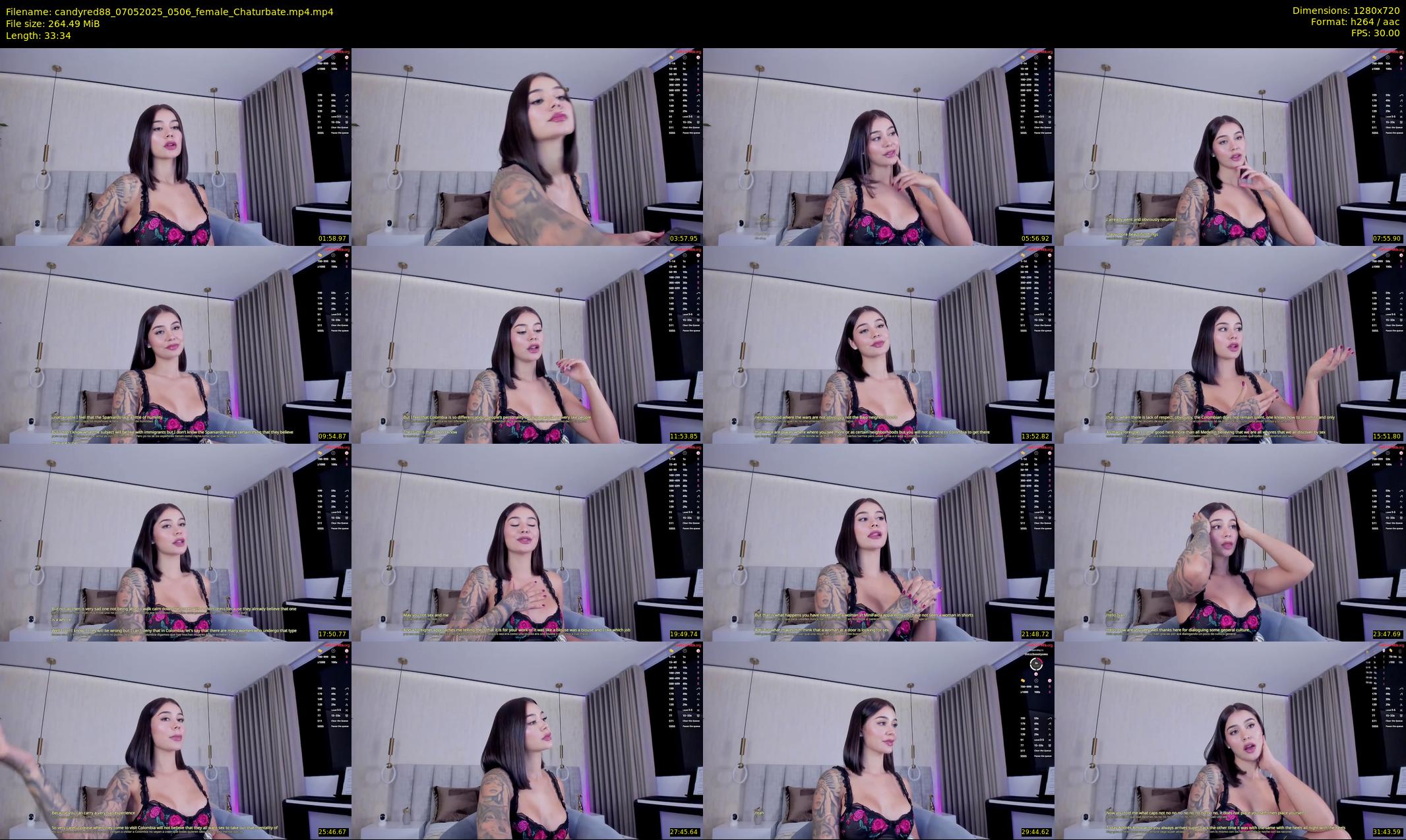 candyred88 — 34 minute Chaturbate female cam show recording, 720p, May 7, 2025