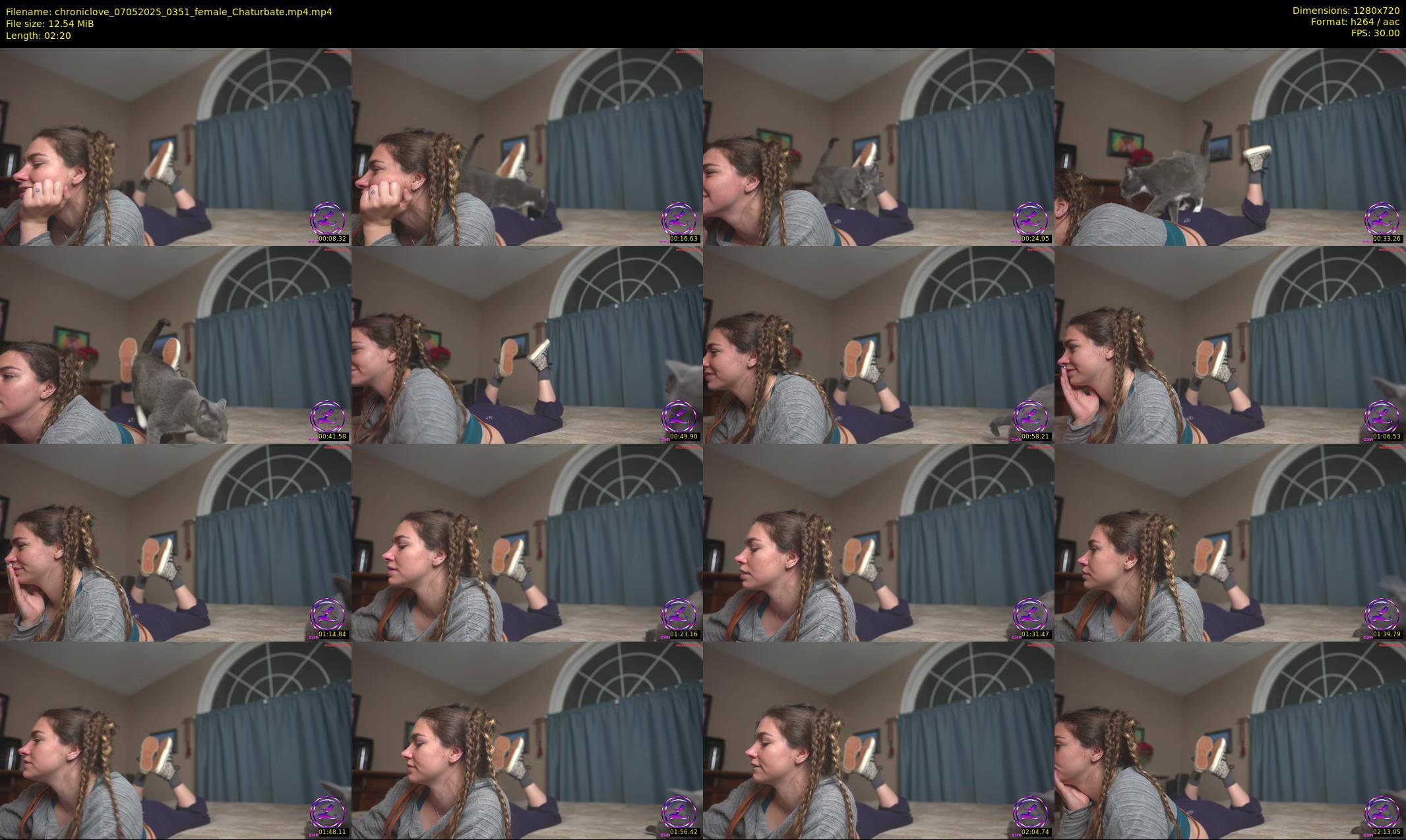 chroniclove — 3 minute Chaturbate female cam show recording, 720p, May 7, 2025