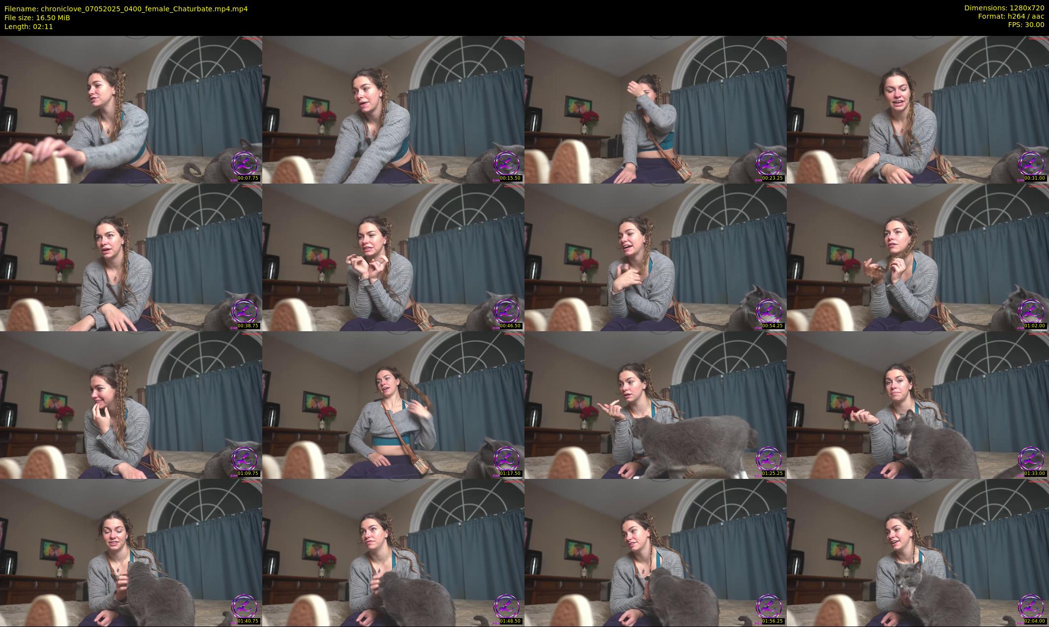 chroniclove — 3 minute Chaturbate female cam show recording, 720p, May 7, 2025
