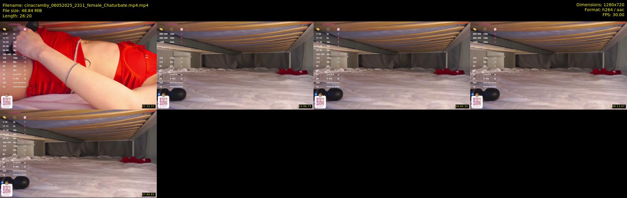 cinacramby — 27 minute Chaturbate female cam show recording, 720p, May 6, 2025