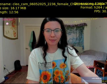 cleo_cam — 13 minute Chaturbate female cam show recording, 720p, May 6, 2025