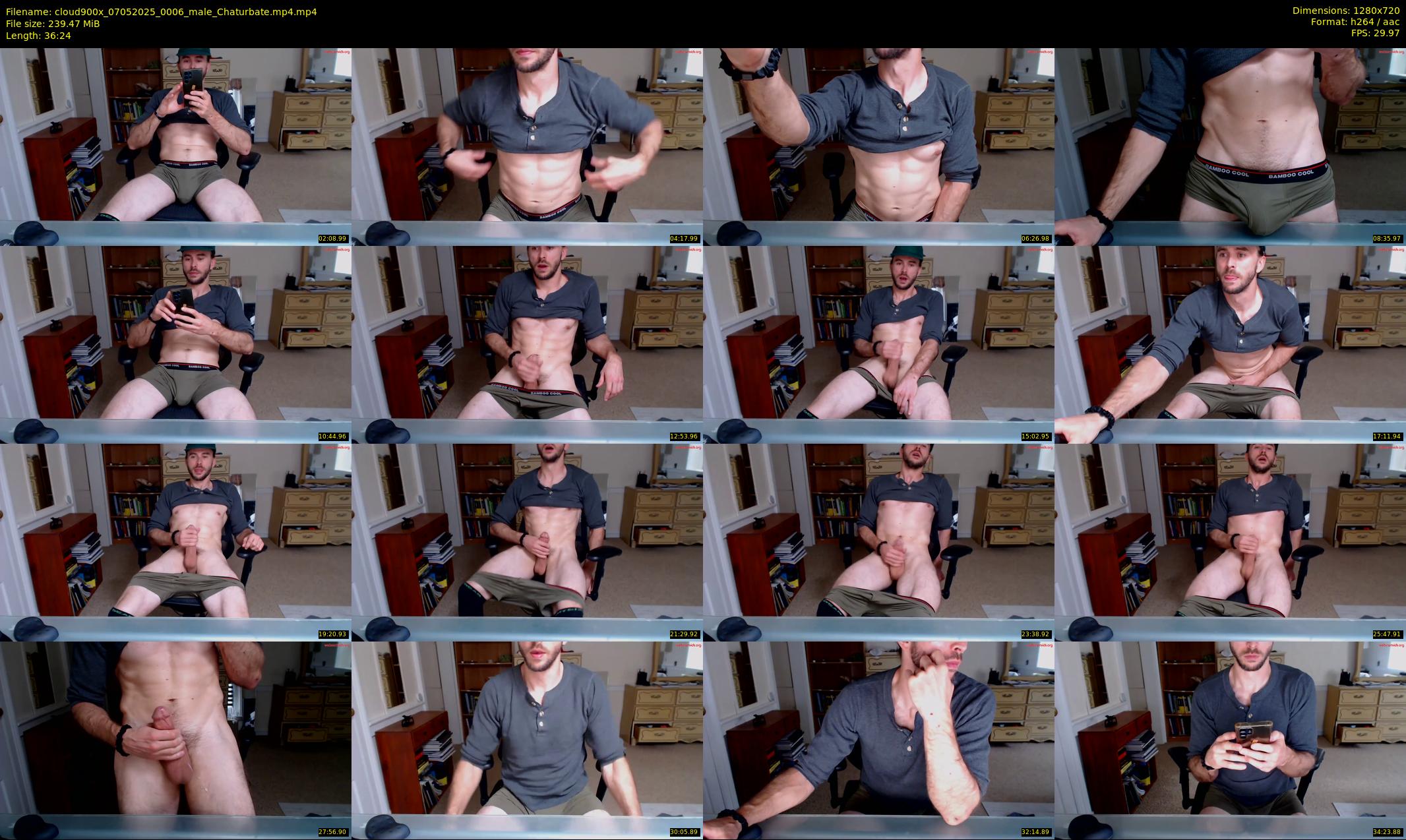 cloud900x — 37 minute Chaturbate male cam show recording, 720p, May 7, 2025