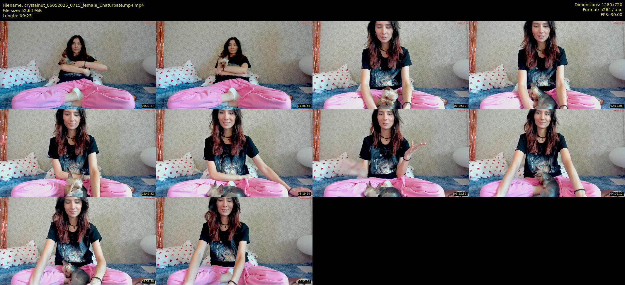 crystalnut — 10 minute Chaturbate female cam show recording, 720p, May 6, 2025
