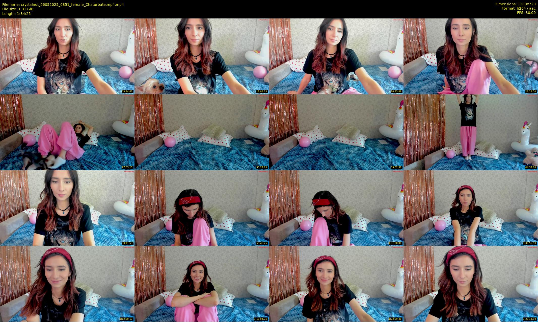 crystalnut — 95 minute Chaturbate female cam show recording, 720p, May 6, 2025