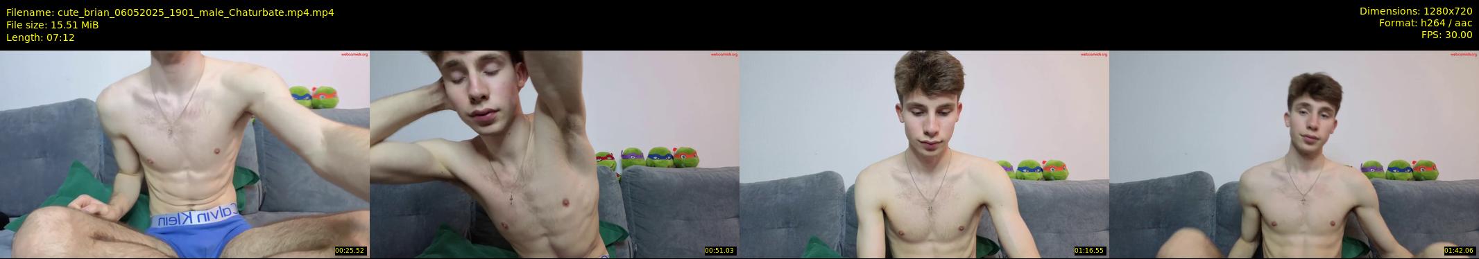 cute_brian — 8 minute Chaturbate male cam show recording, 720p, May 6, 2025
